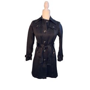 Banana Republic 100% cotton midnight blue trench coat - XS